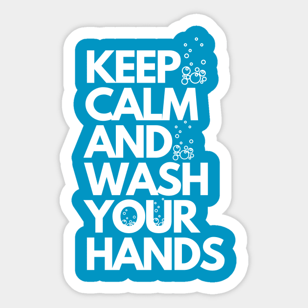keep calm and wash your hands Sticker by MikeNotis